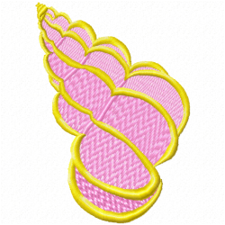 Seashell Embroidery Design 3 Seashell Embroidery Design 3